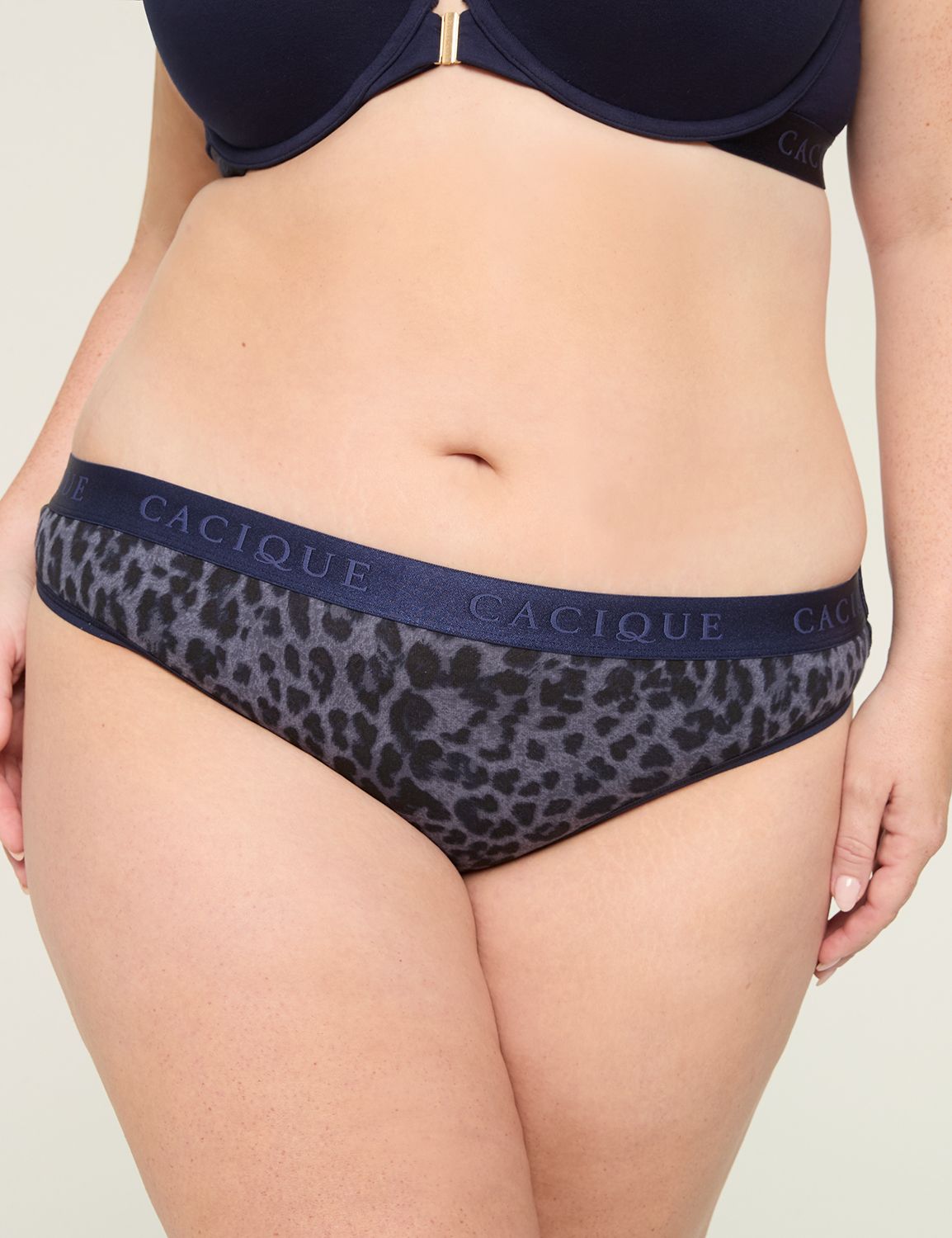 Cotton Thong Panty With Wide Waistband