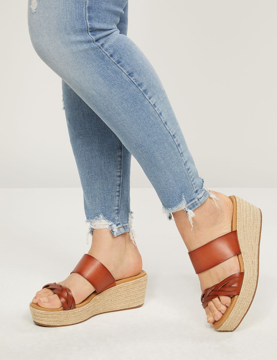 double strap espadrille sandals