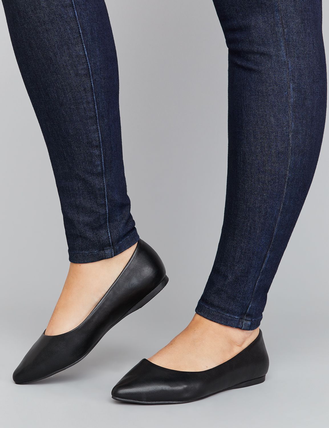 Smooth Pointed Toe Flat | Lane Bryant