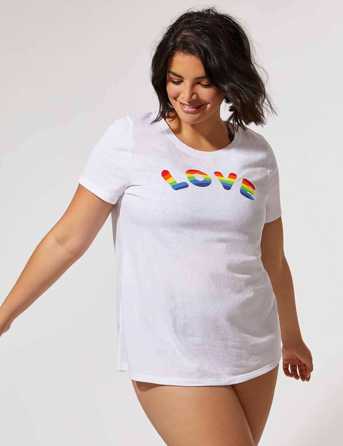 1098240 Love Graphic Tee:White 2008:22/24 Product Image 3