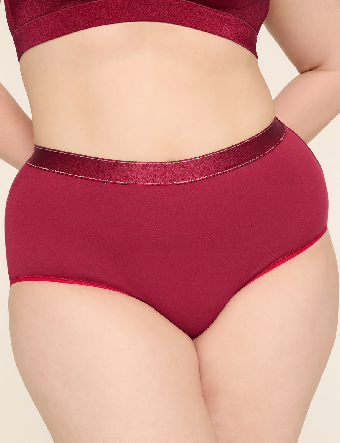 Cotton Full Brief Sparkle Tipped Wi Product Image 1
