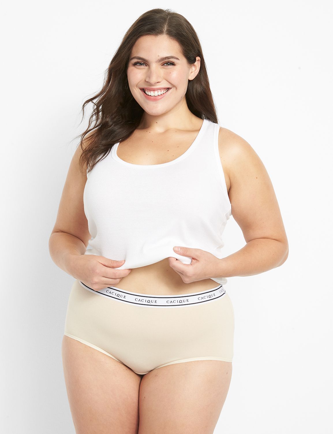 Cacique Lane Bryant Slimmer Ultra High Waist Shaper Brief Panty Beige 14/16  NEW