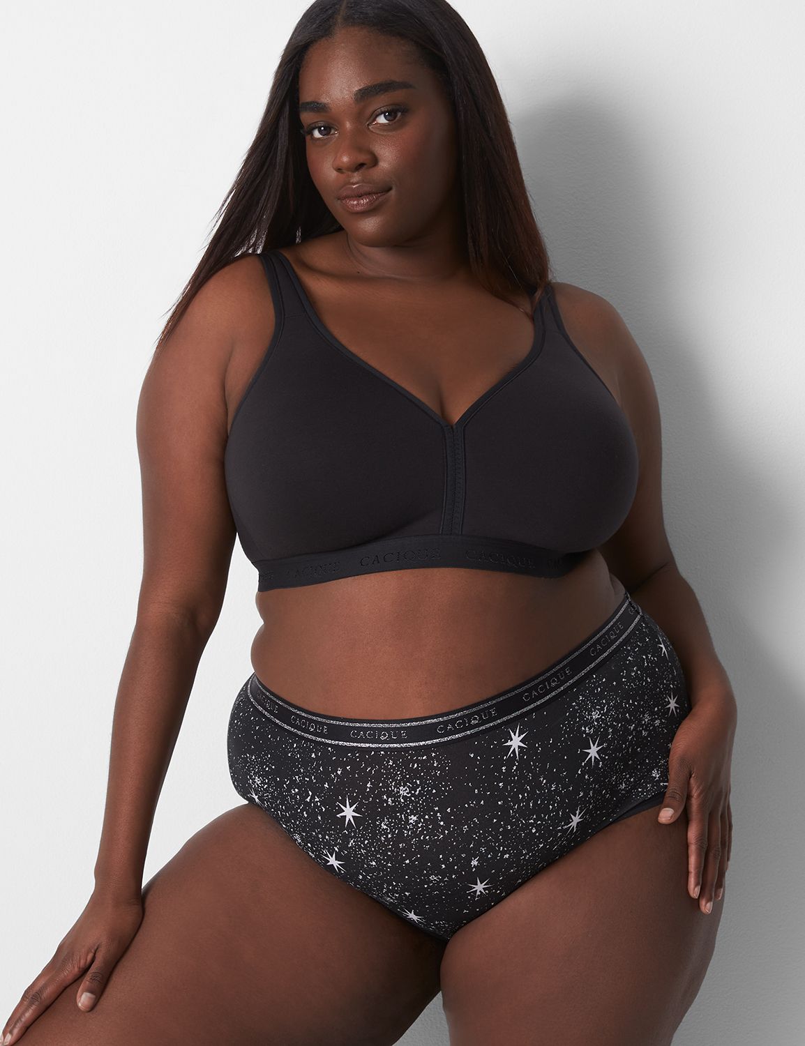 Cotton Full Brief Panty With Wide Waistband LaneBryant