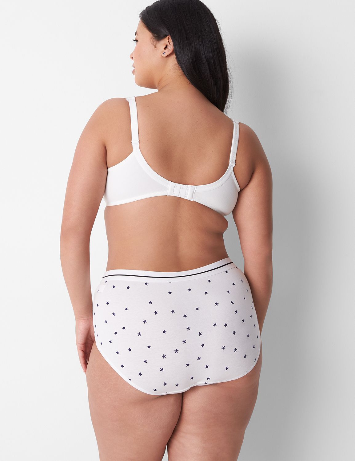 Cotton Full Brief Sporty Stripe Wai LaneBryant