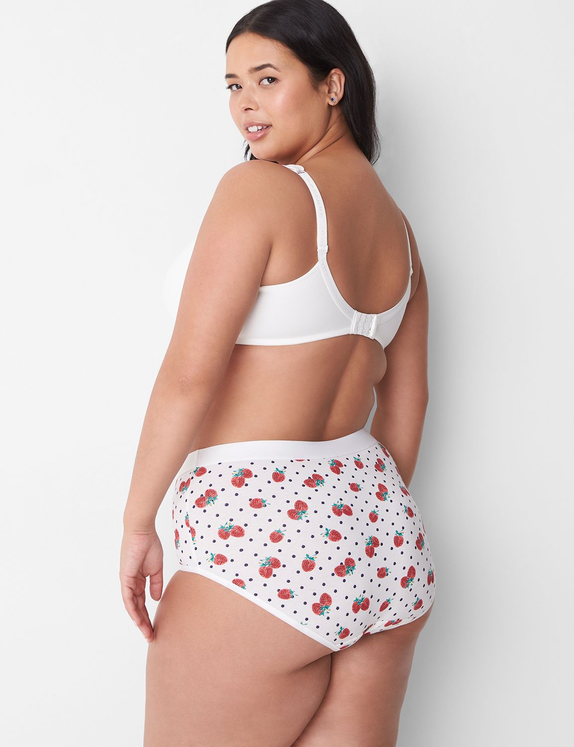 Cotton Full Brief Panty With Wide Waistband LaneBryant