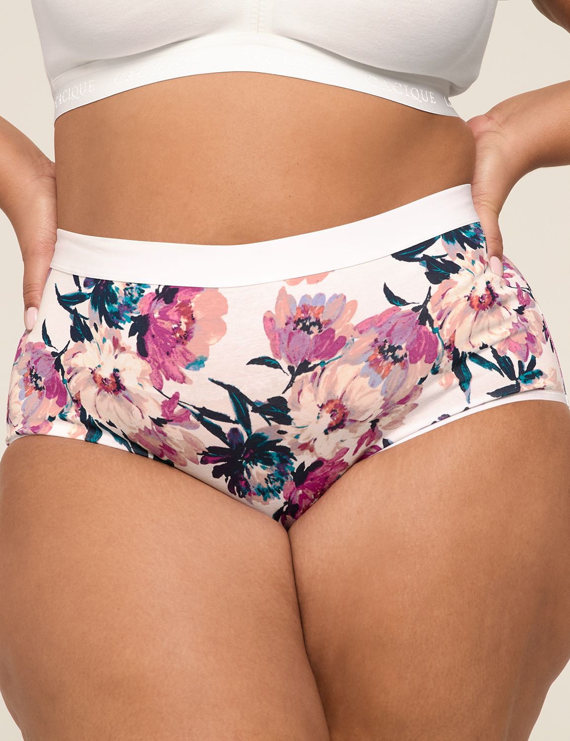Cotton Full Brief Panty With Wide Waistband