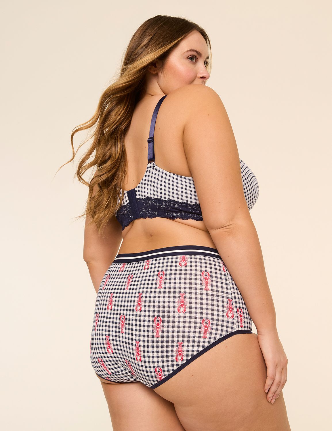 Cotton Full Brief Center Stripe Wid Product Image 2