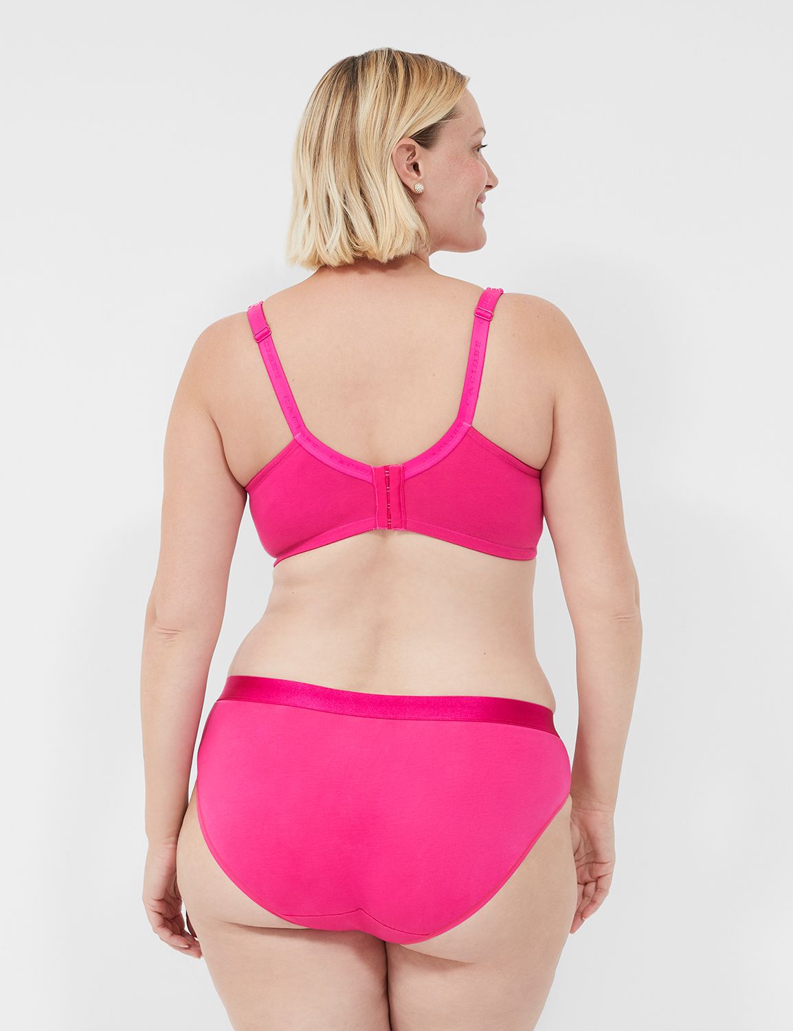 LANE BRYANT CACIQUE No Show Full Brief 22/24 Panty Plus Pink W/ Pink Lace  Sexy $18.34 - PicClick