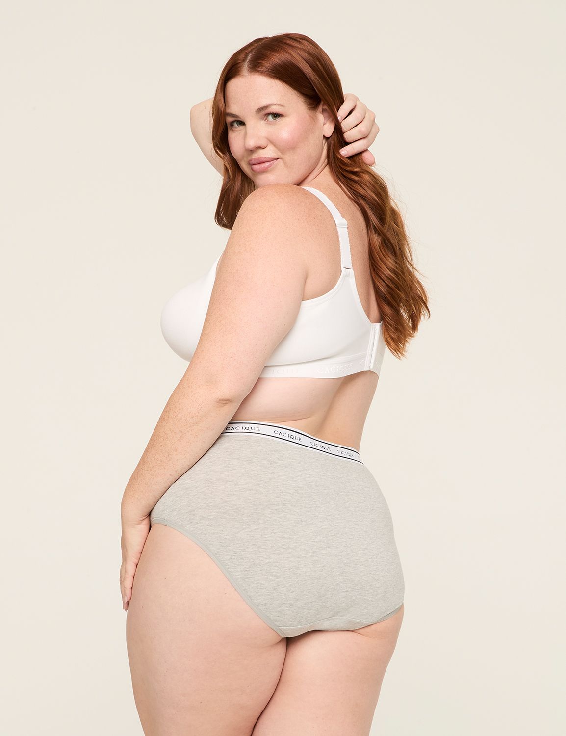 Cotton High-Leg Brief Panty With Wide Waistband