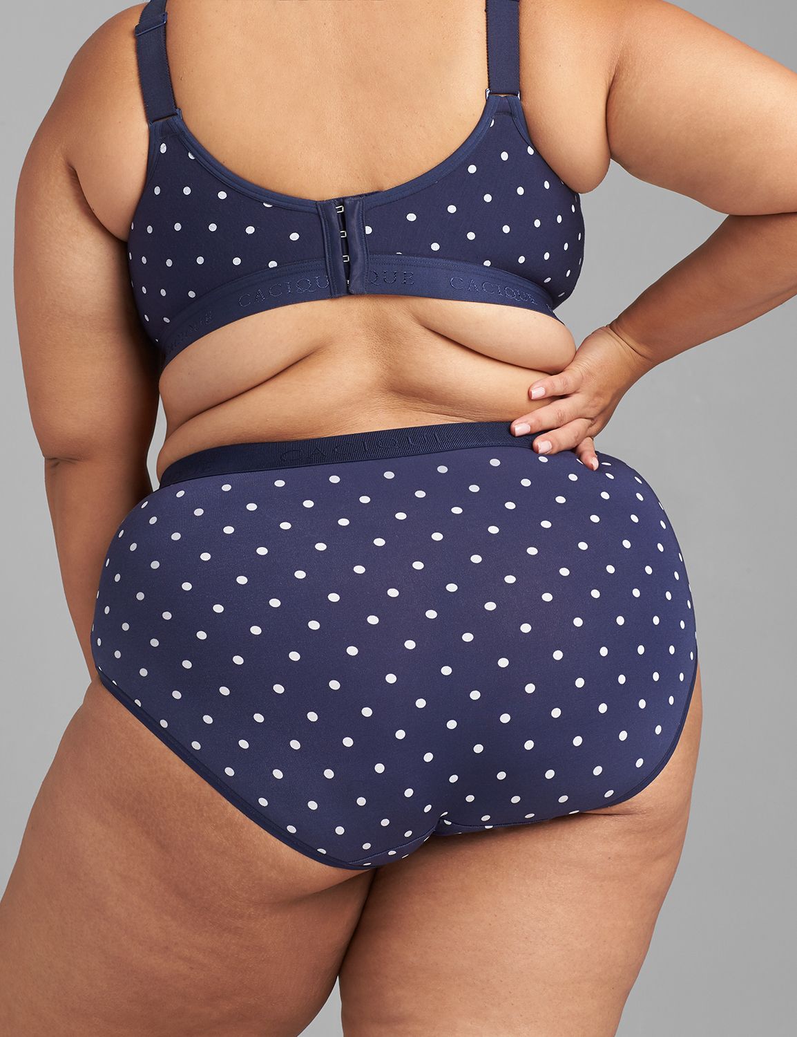 Cotton High-Leg Brief Panty With Wide Waistband Product Image 2