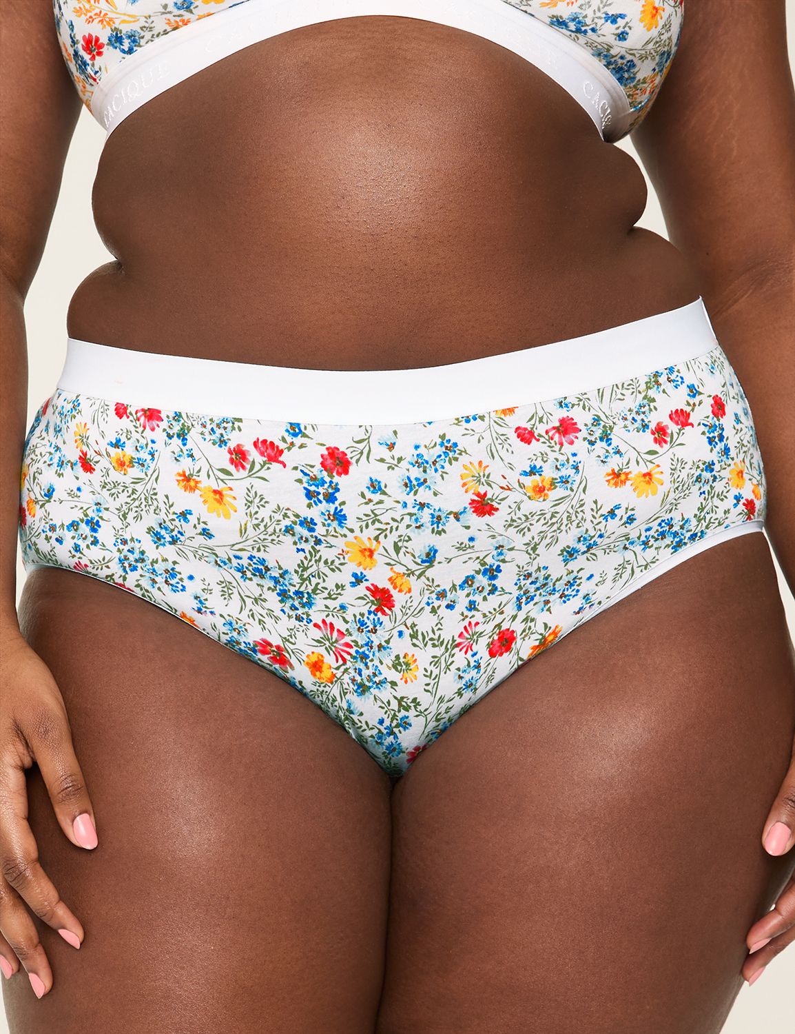Cotton High Leg Brief Matte Band 15 Product Image 1