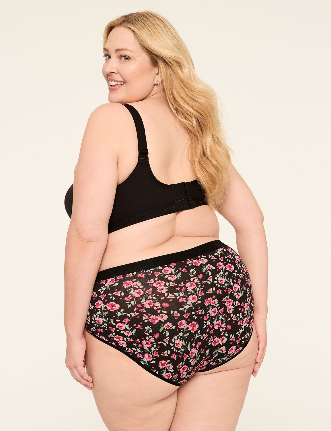 Cotton High-Leg Brief Panty With Wide Waistband