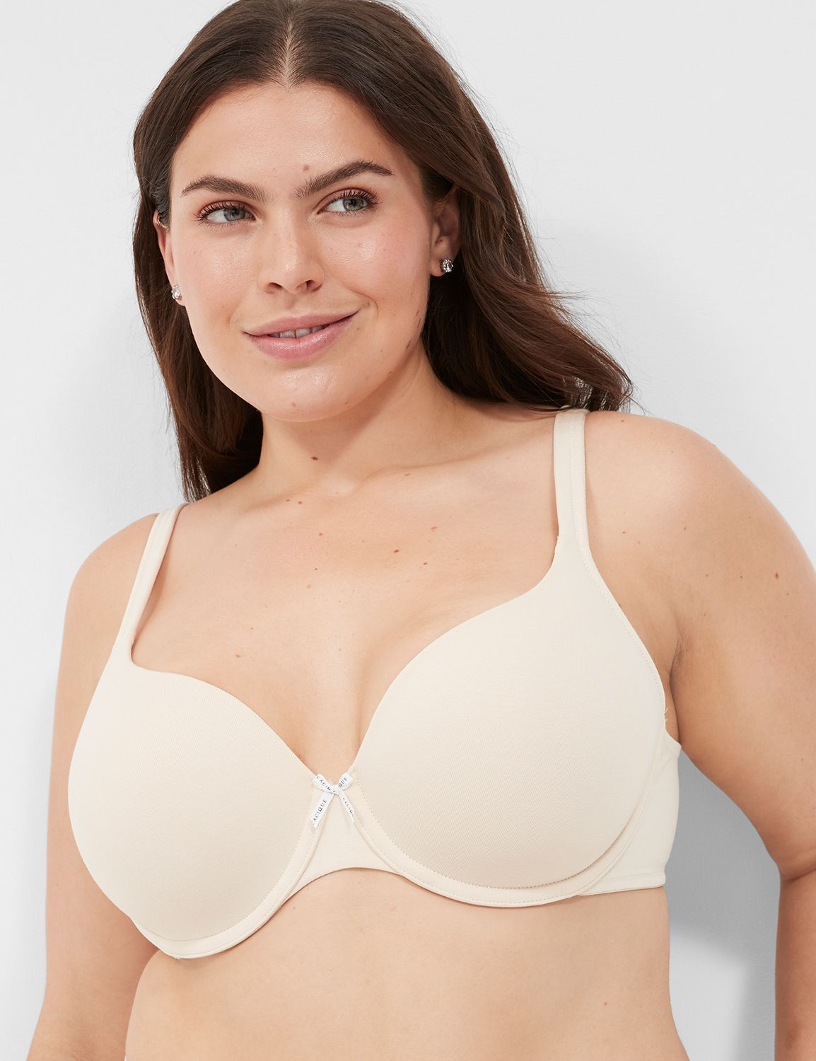 Cacique T-Shirt Bra 46D White Padded Underwire Adjustable Straps