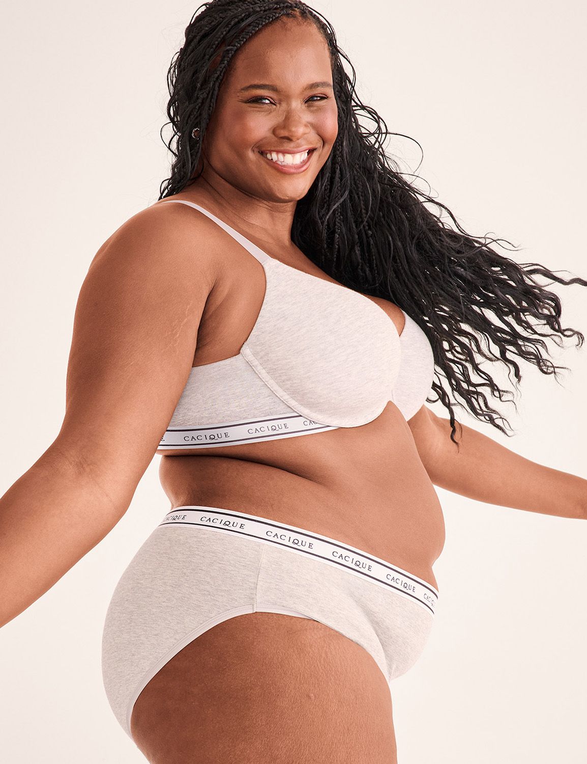 N&I 2.0 Cotton LL T-Shirt Striped L | LaneBryant