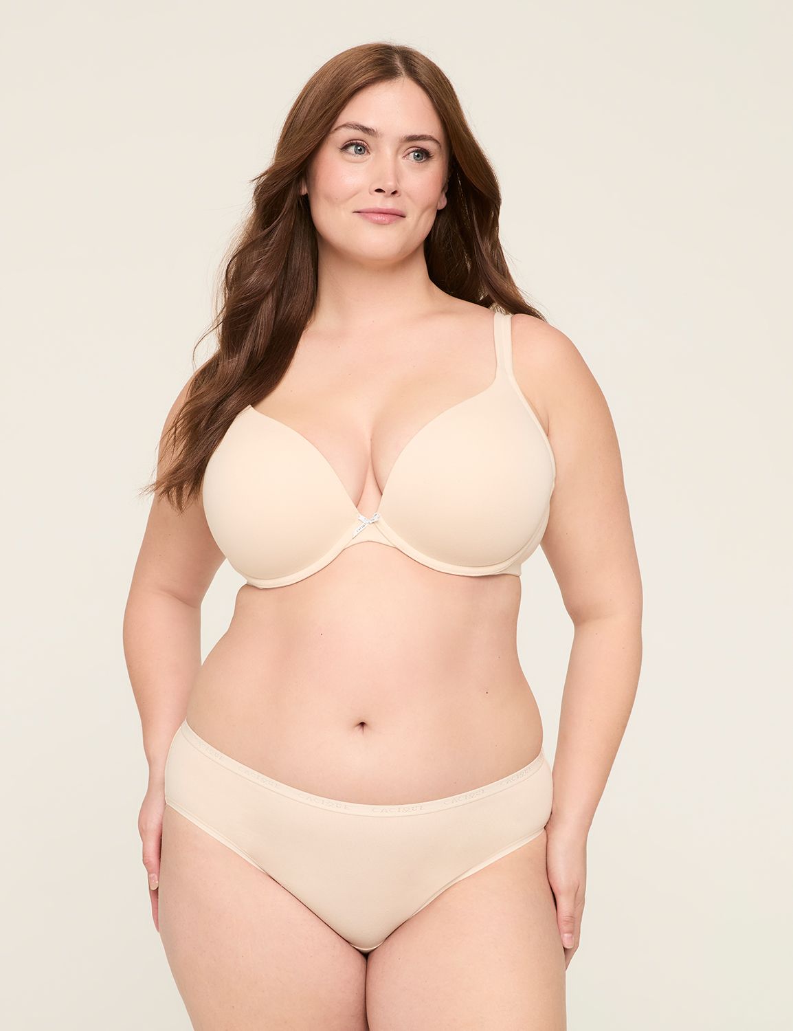 Solids D/DD Bra Top & Fold Over Hipster