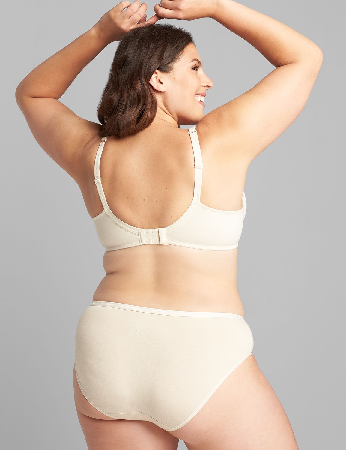 Lane Bryant New Cacique Cotton Boost Plunge Bra In White Size 38DD - $35 -  From Always