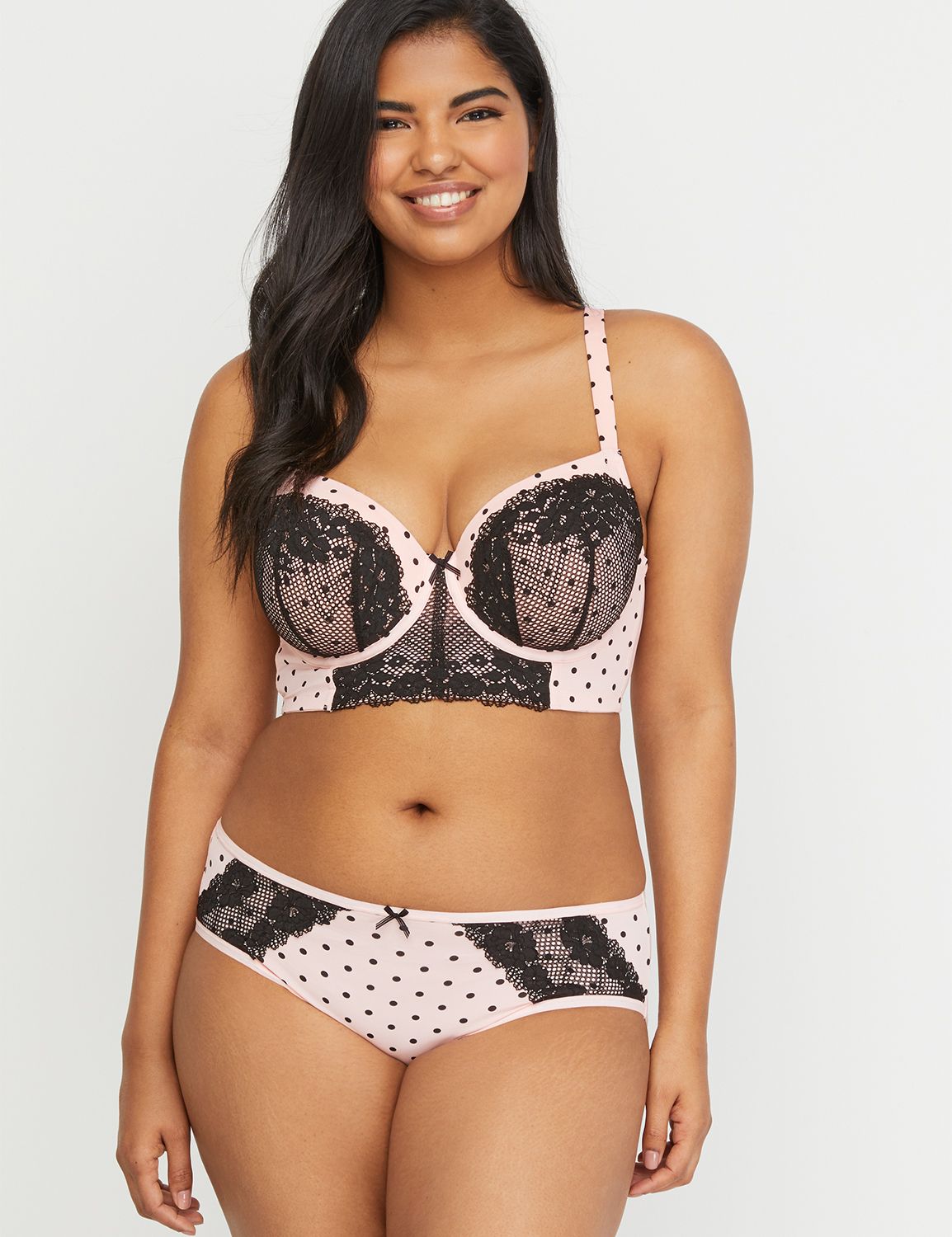 Lightly Lined Longline Balconette Bra