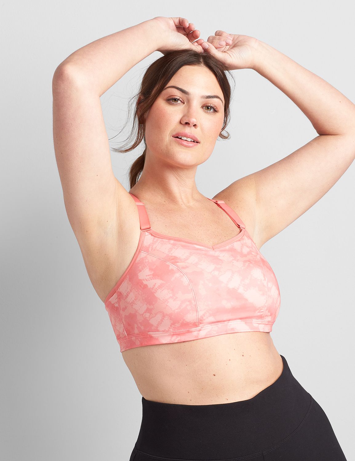 LIVI Wicking Low Impact NW Triple Strappy Back Sport Bra 1112037 F:LBSU21054_HazyTieDyePlacement_C3:18/20 Product Image 1