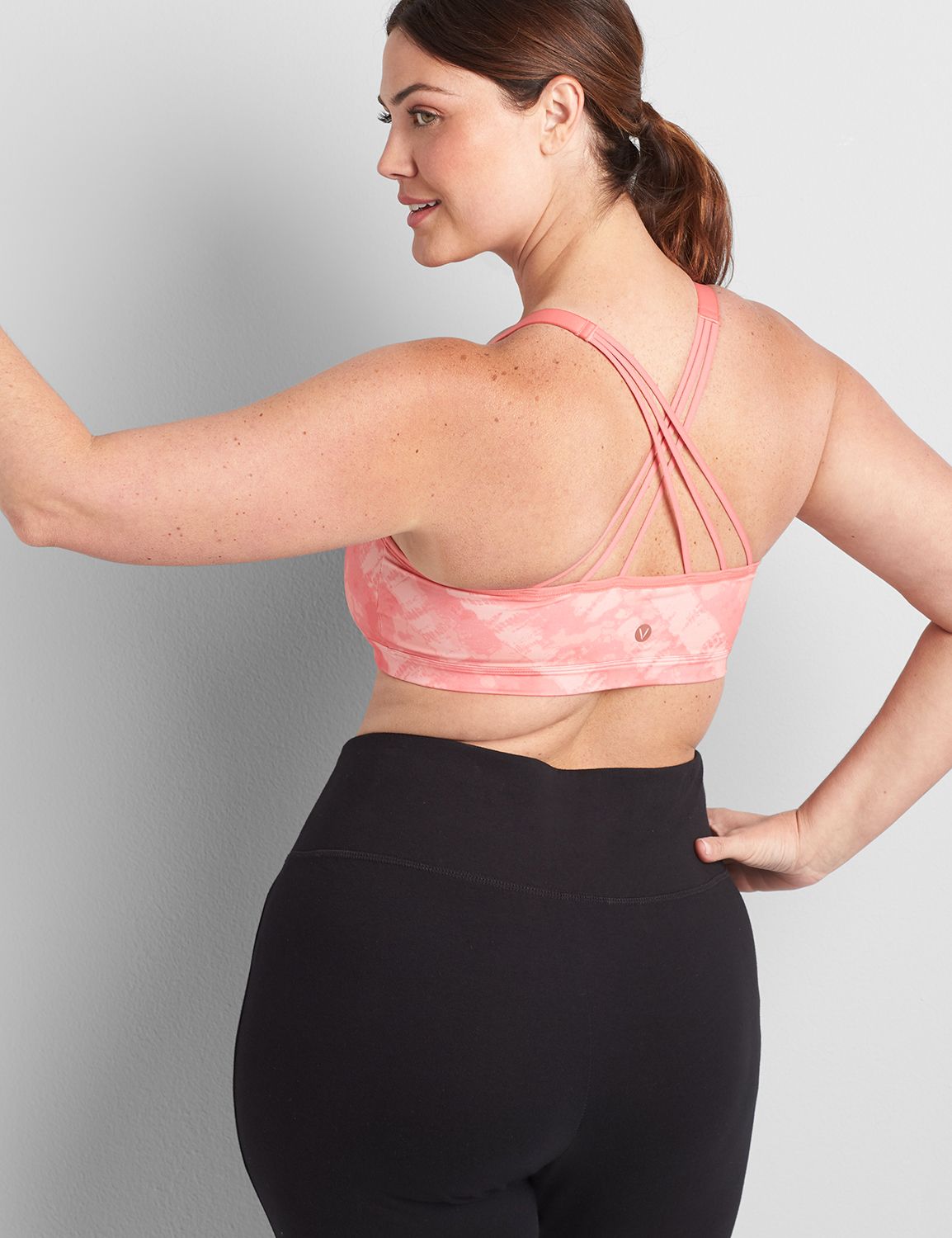 LIVI Wicking Low Impact NW Triple Strappy Back Sport Bra 1112037 F:LBSU21054_HazyTieDyePlacement_C3:18/20 Product Image 2