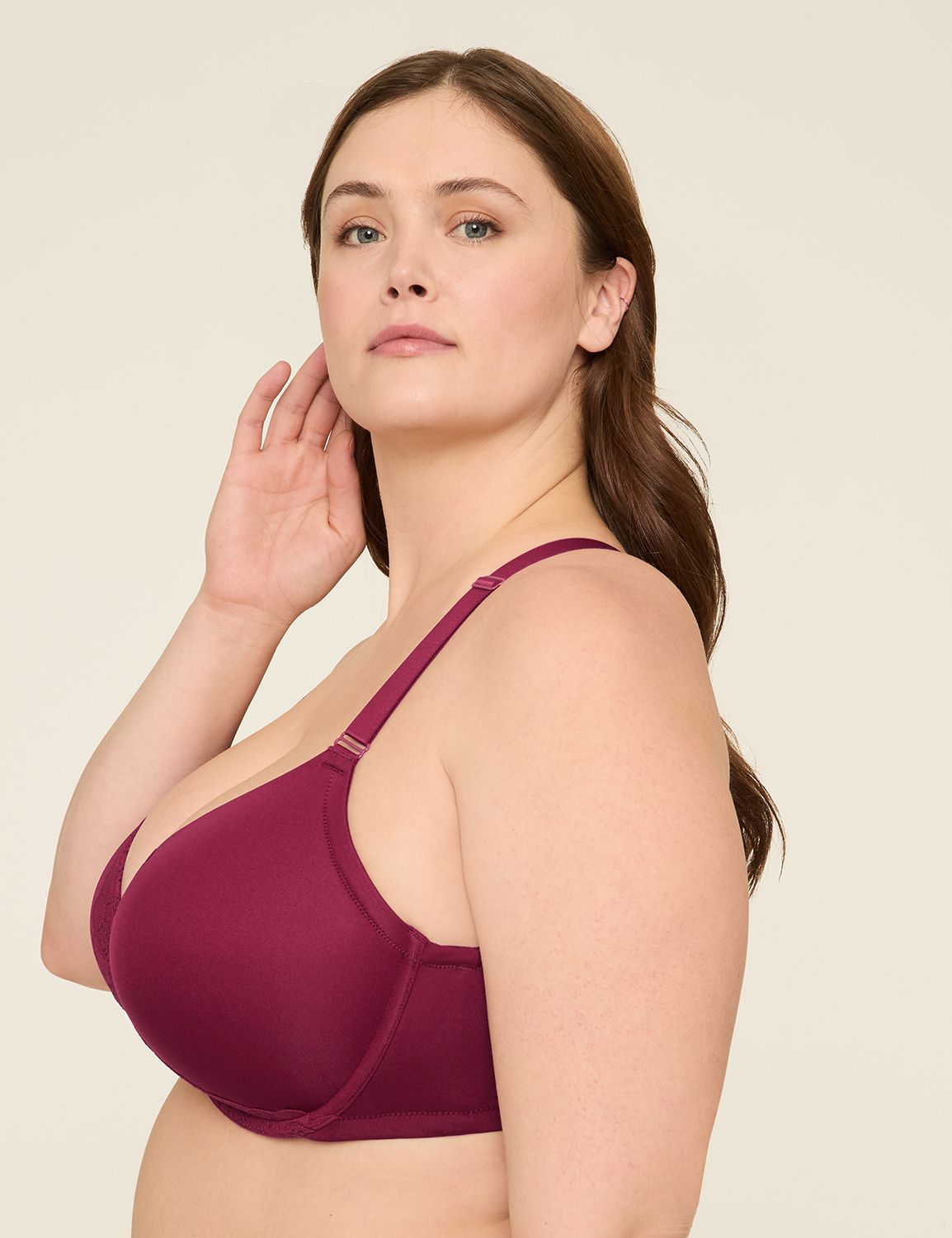 Smooth Boost Plunge Front Crochet L Product Image 3