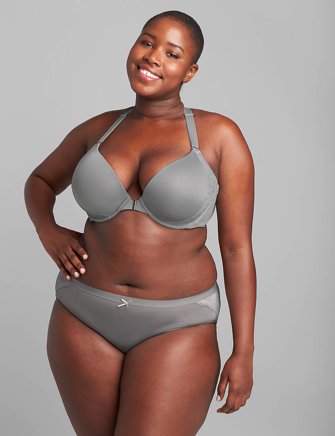 Front-Close Smooth Boost Plunge Bra
