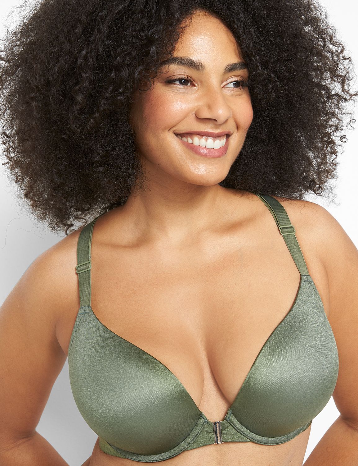 Buy Green Scallop Lace Full Cup Underwired Bra 42C, Bras