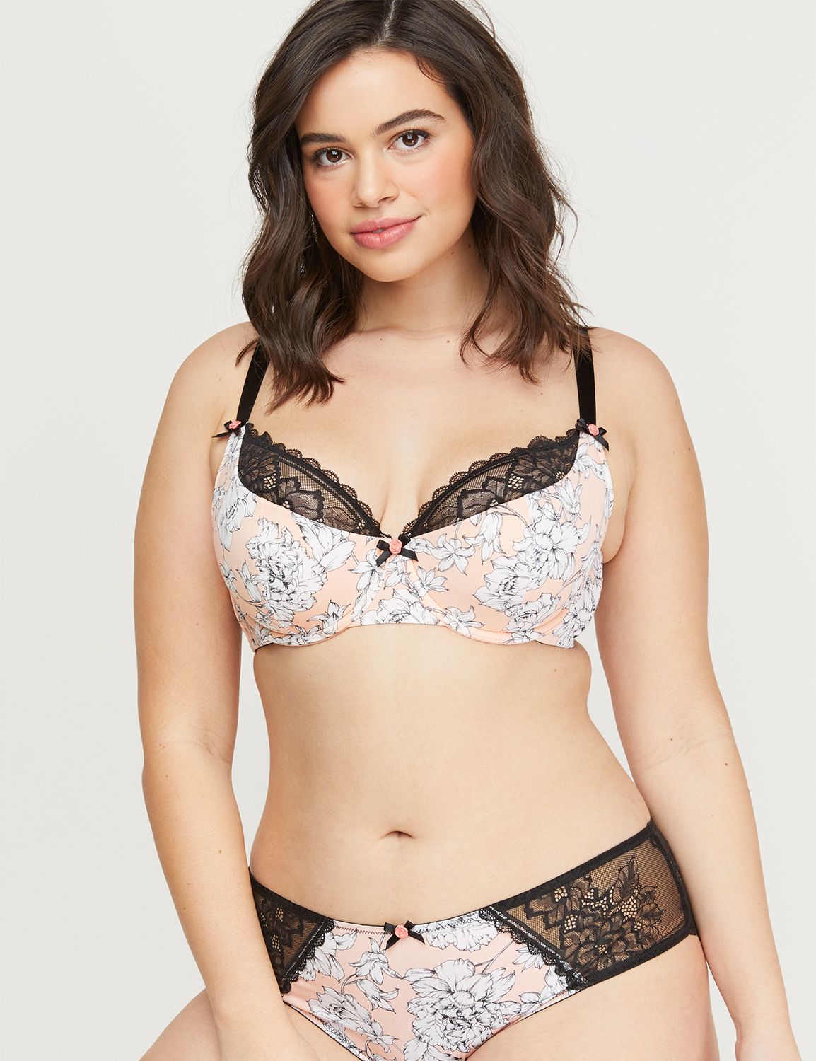 Lightly Lined French Balconette with Lace