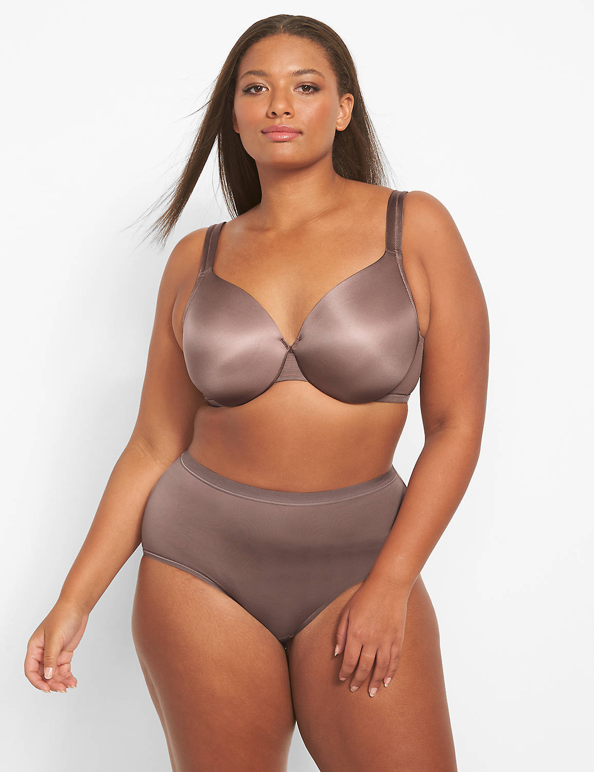 Smooth Lightly Lined Full Coverage 1088840:PANTONE Deep Taupe:44DDD