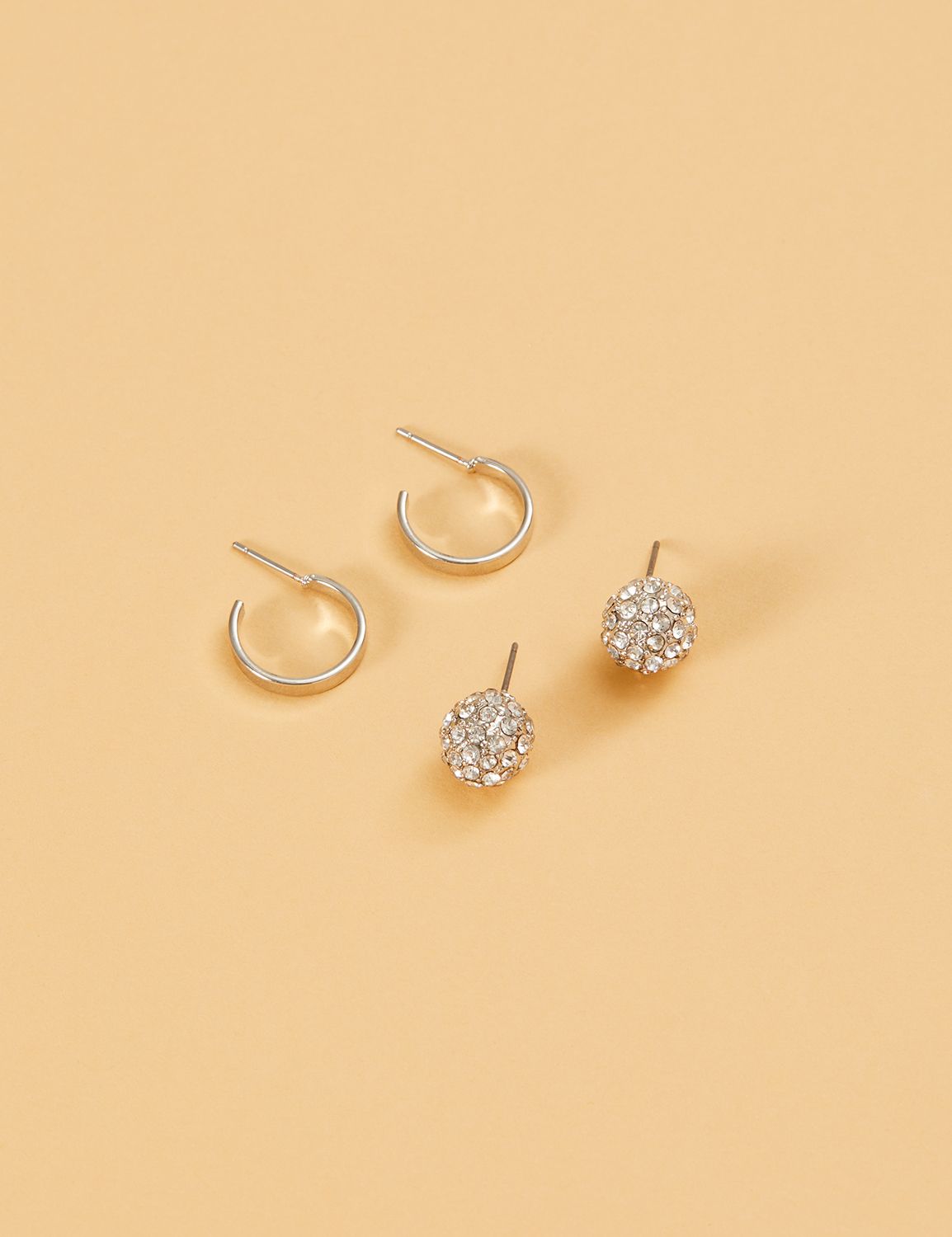 Stud Earrings 2-Pack - Hoops & Fireballs