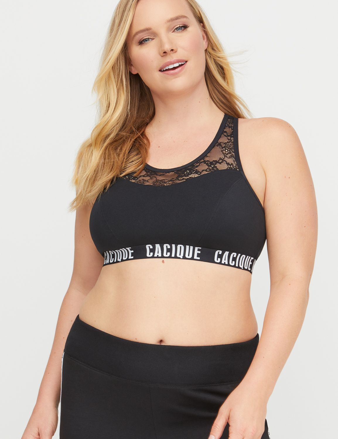 cacique sports bra