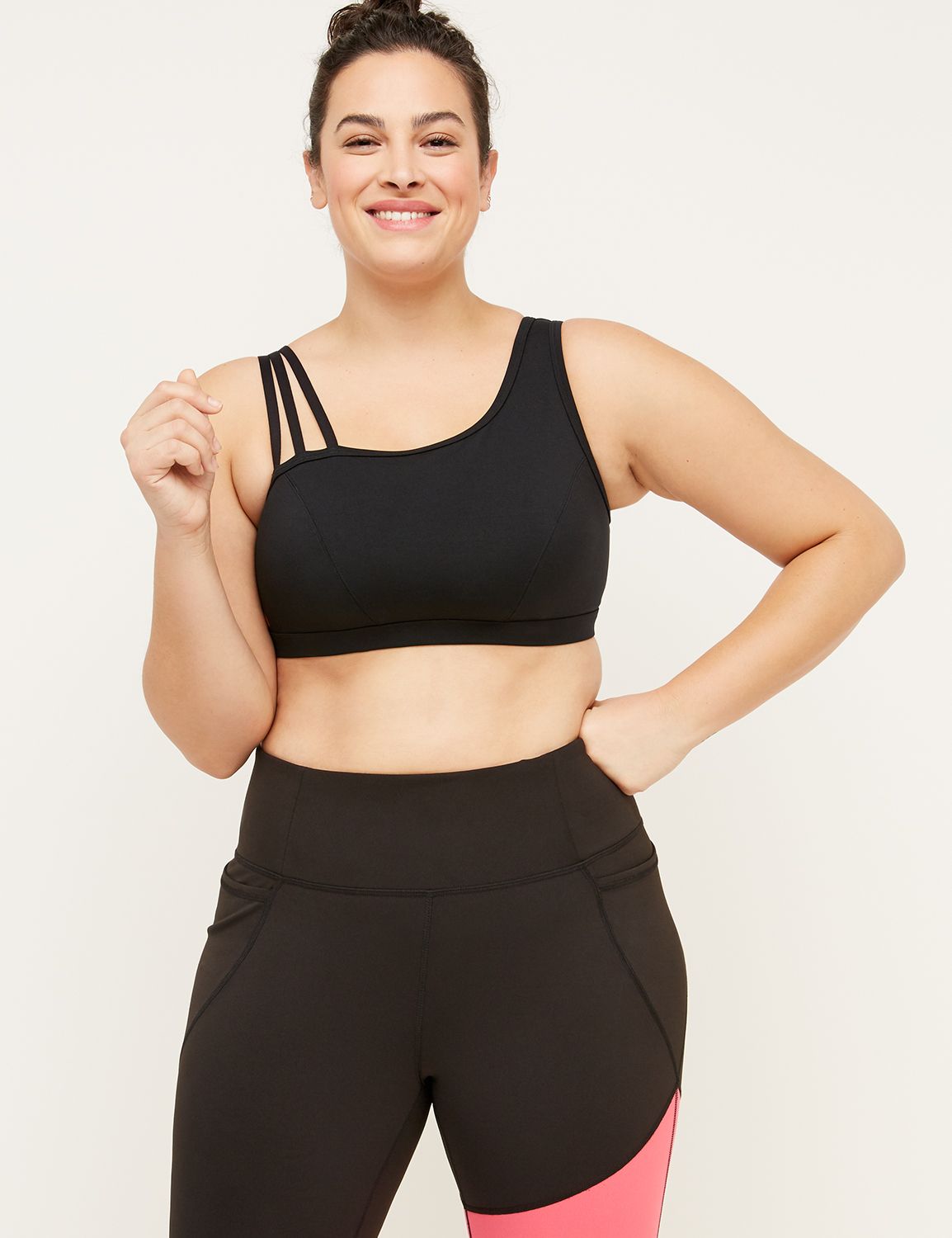 black and white sports bra