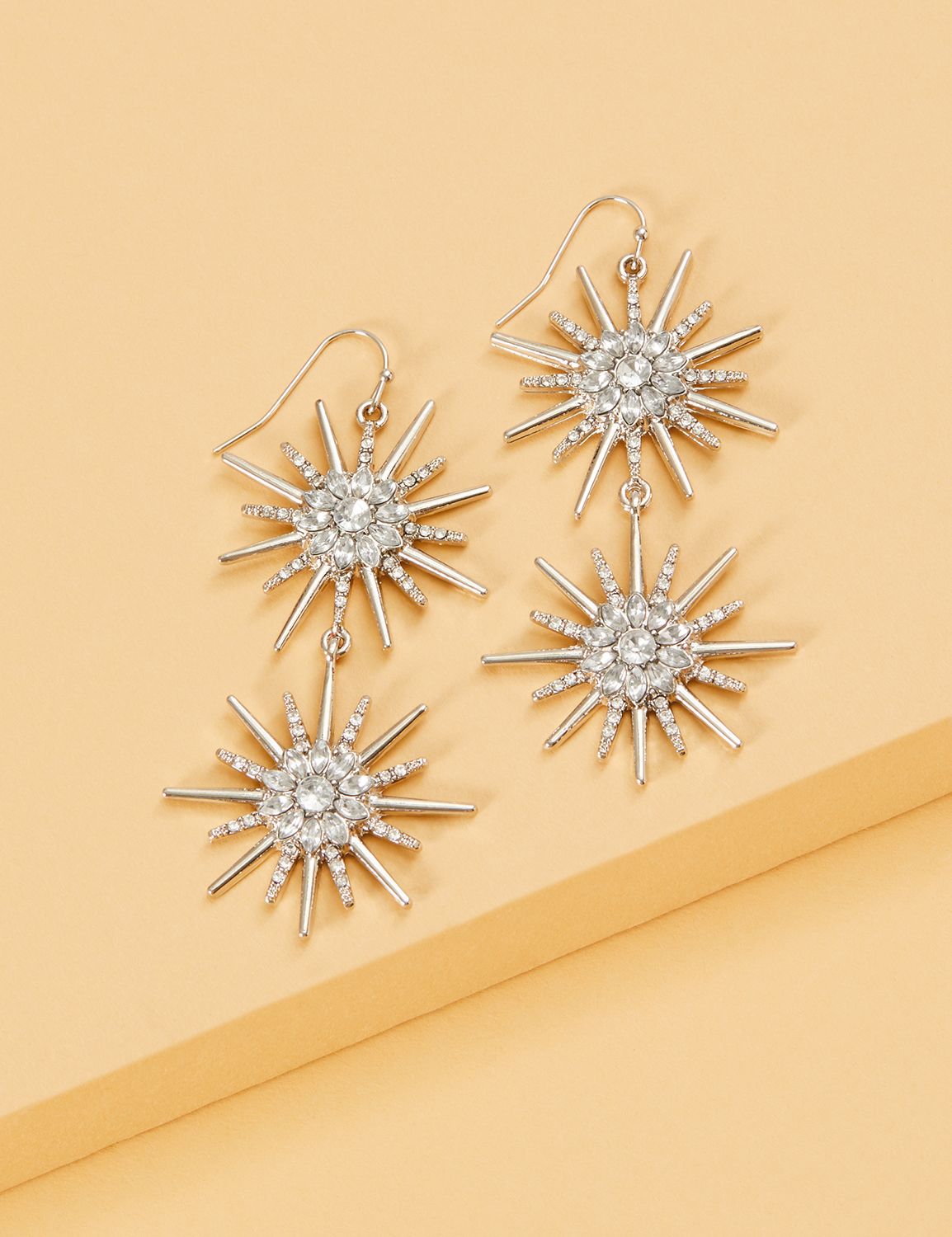 Starburst Double Drop Earrings