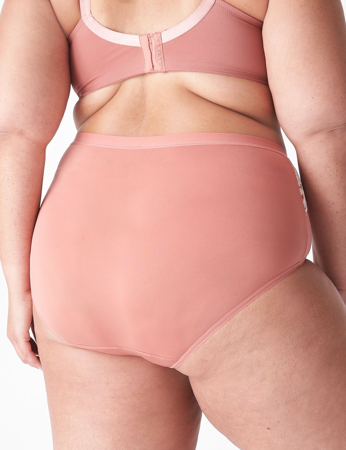 No Show Full Brief Lace Topped lace LaneBryant