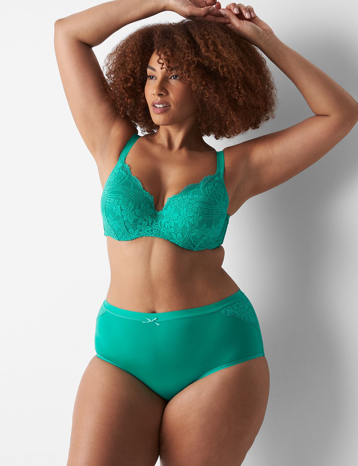 No Show Full Brief Tropical Lace Tr Product Image 1