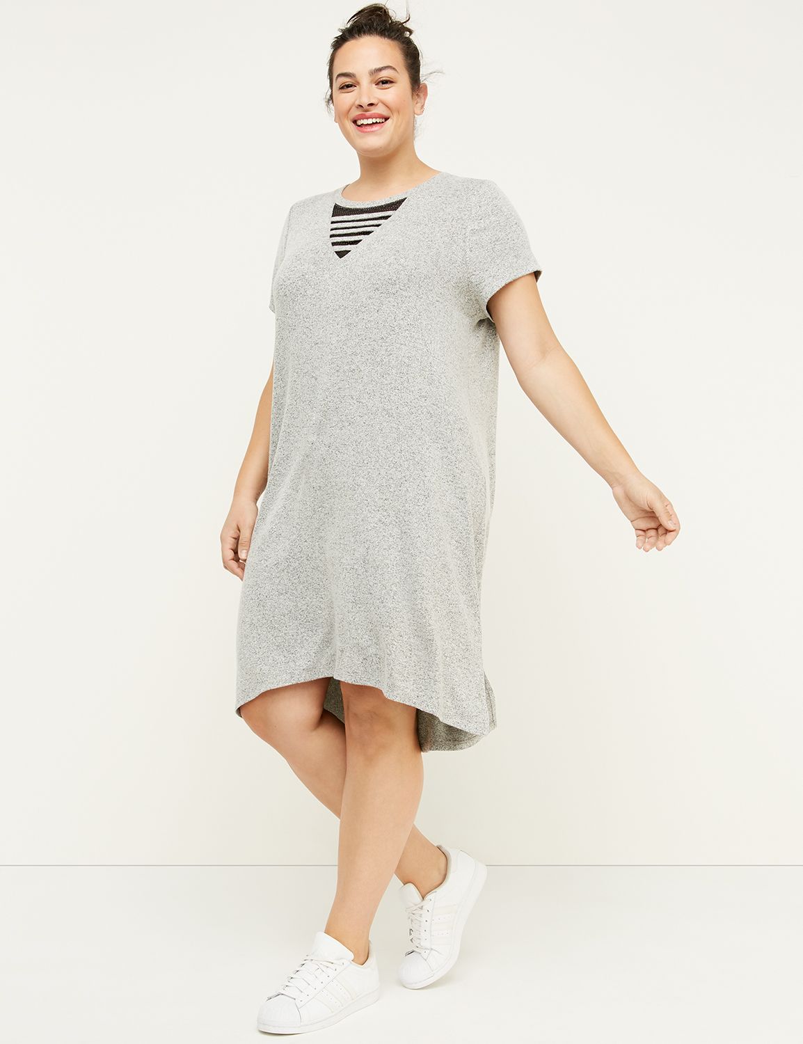 Mesh V-Neck Active Dress