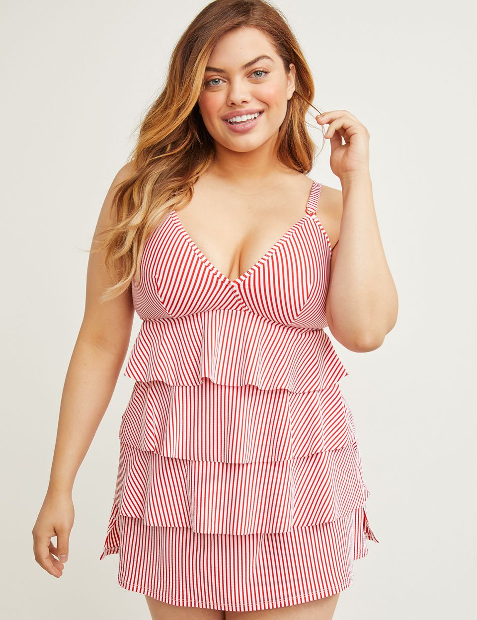 Seersucker Relaxed fit Tankini