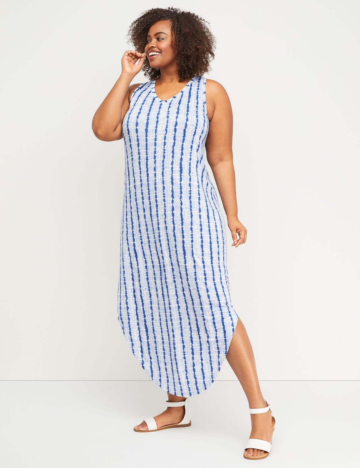 Tie-Dye Active Maxi Dress - Racerback