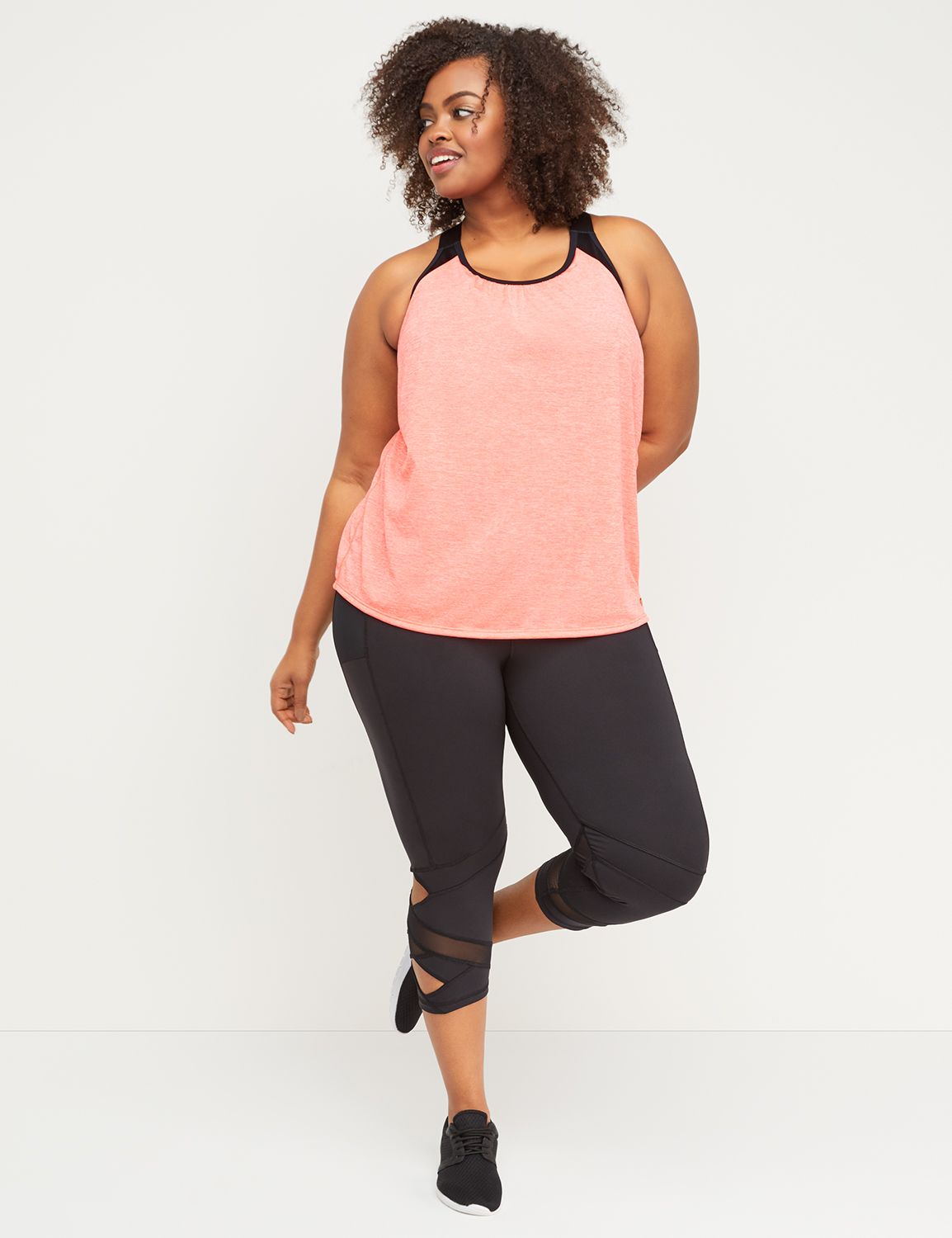 Wicking Active Capri Legging - Mesh & Cutouts