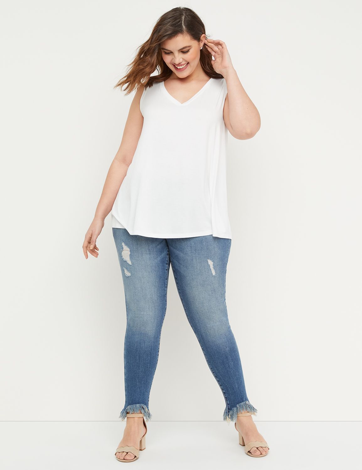 lane bryant white shirts