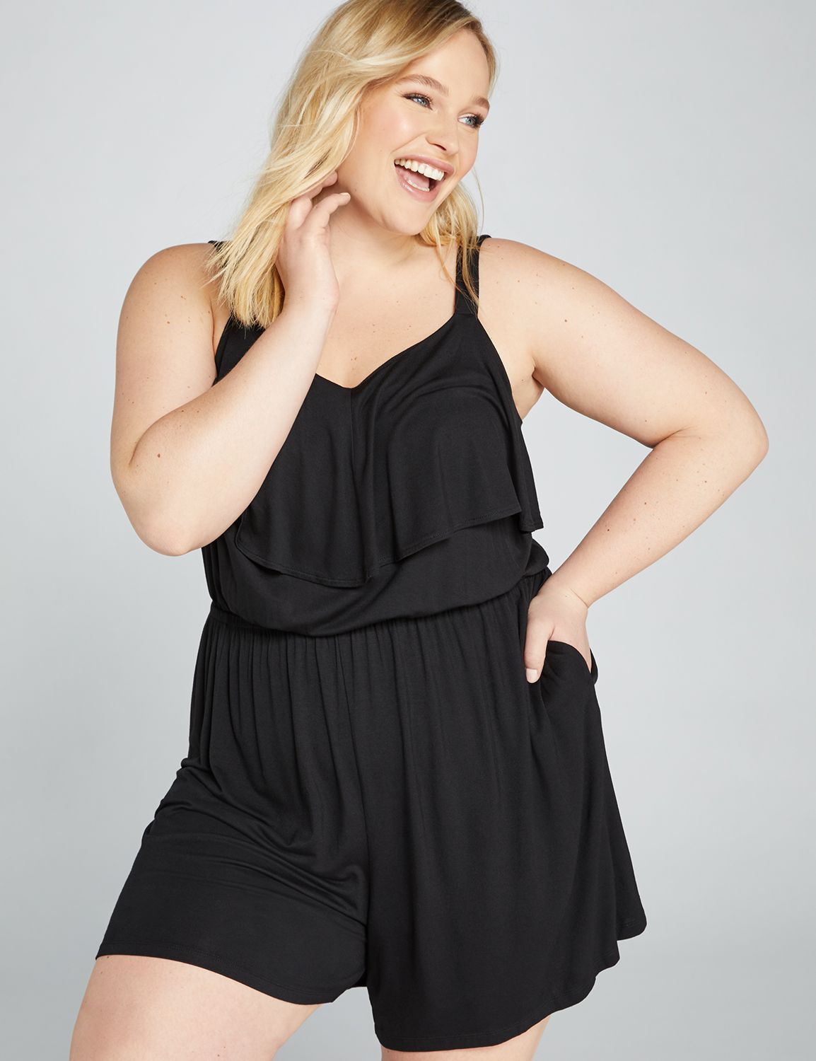 lane bryant swim romper