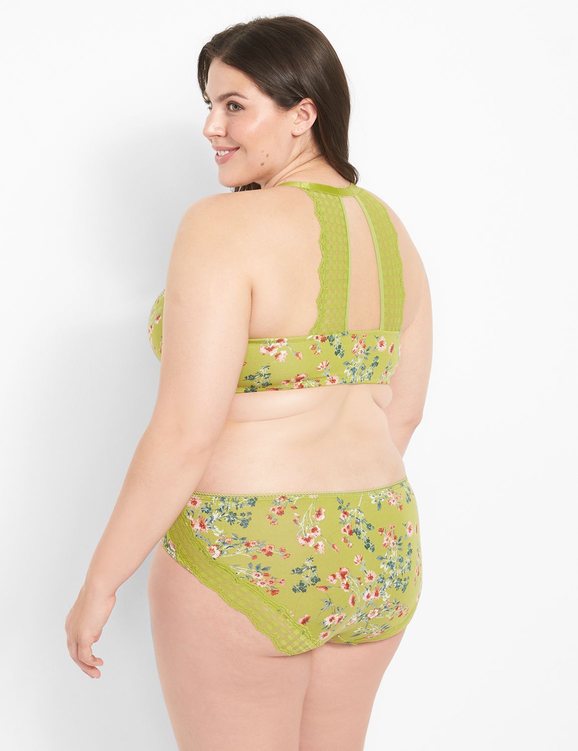 Cotton Front Close T-Shirt Printed | LaneBryant