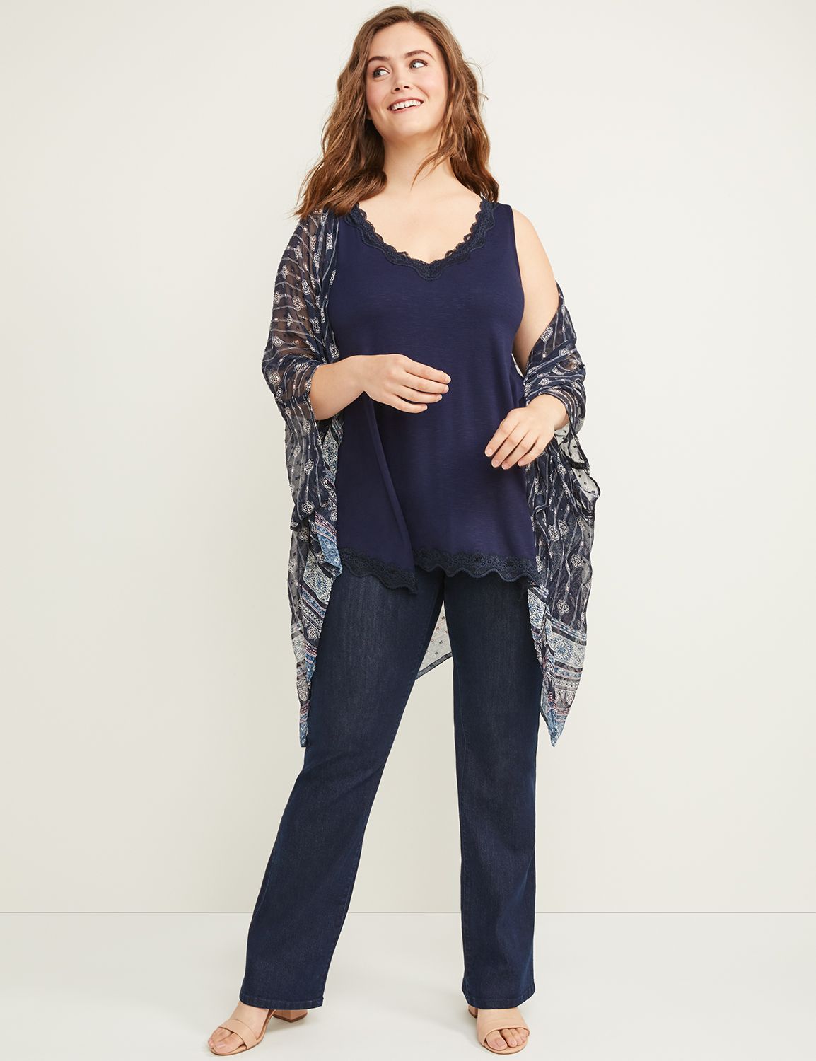 Lace Trim Swing Tank LaneBryant