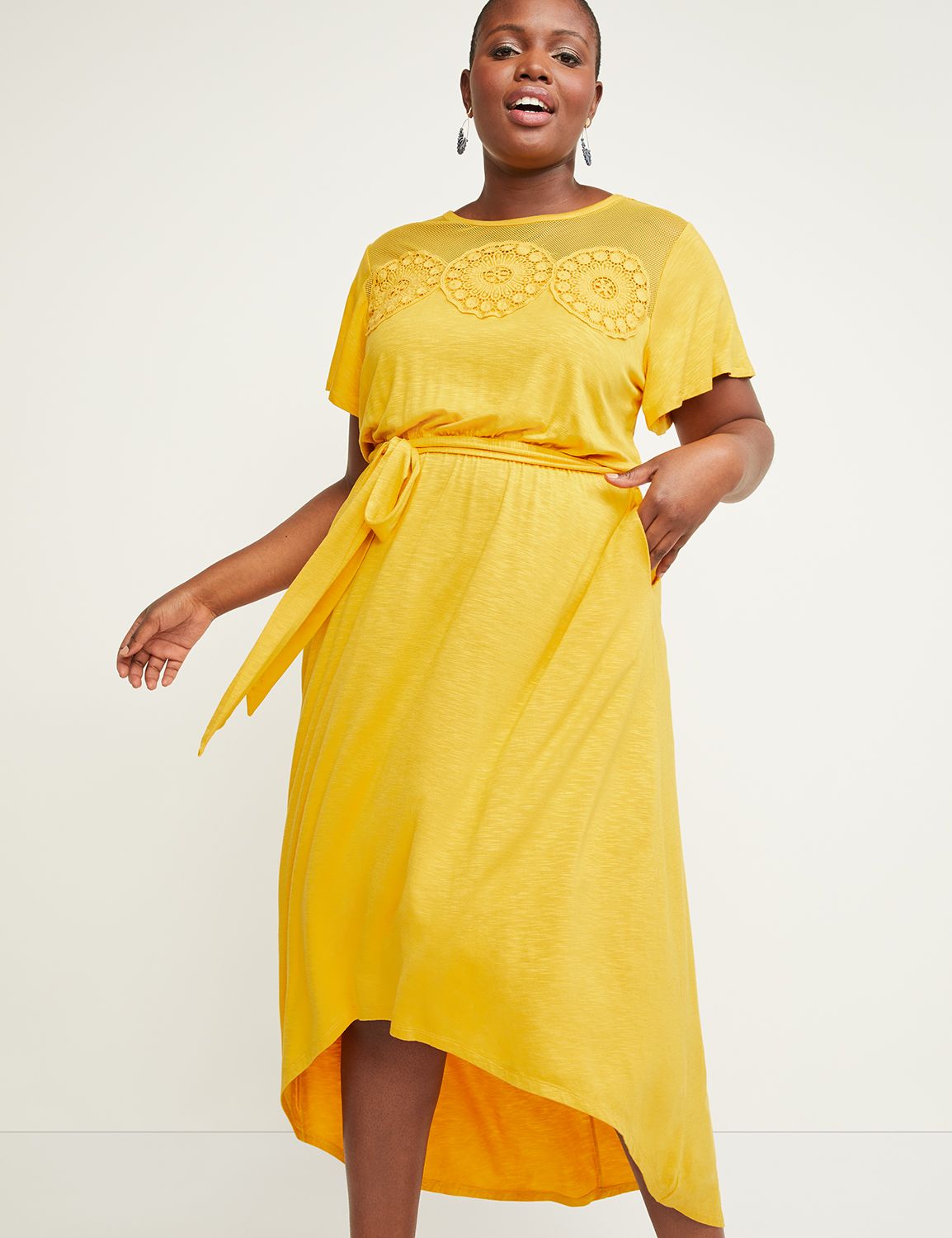 yellow dress lane bryant