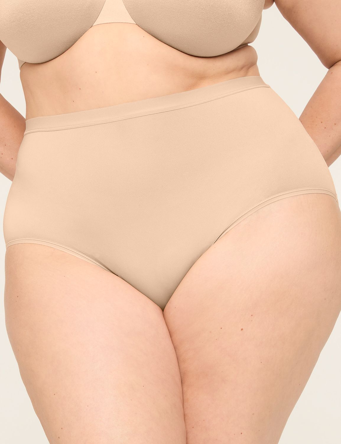 LANE BRYANT Cacique Nude with Off-White Lace Overlay 😜Balconette