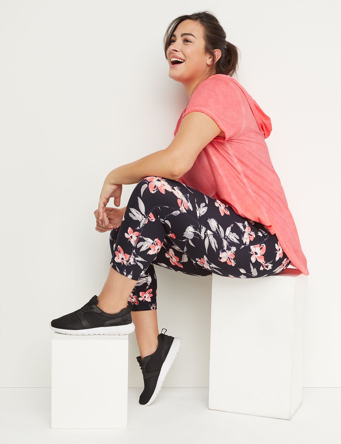 Wicking Active Capri Legging - Print