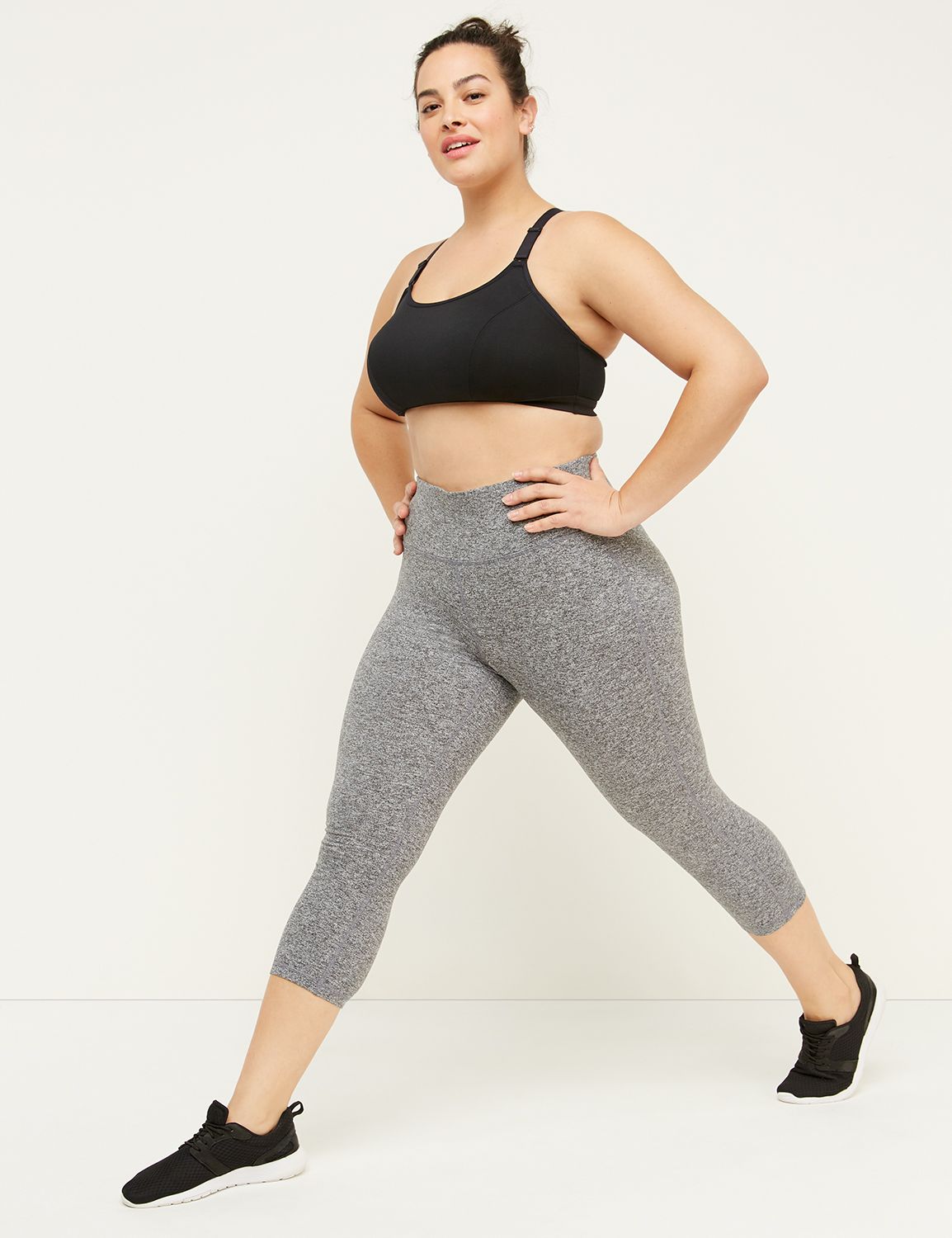 Wicking Active Capri Legging - Marl 