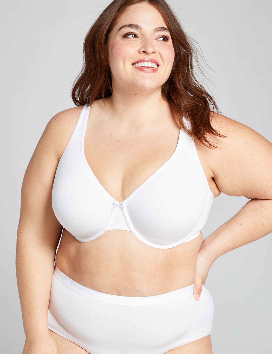 Unlined Full-Coverage Cotton Bra