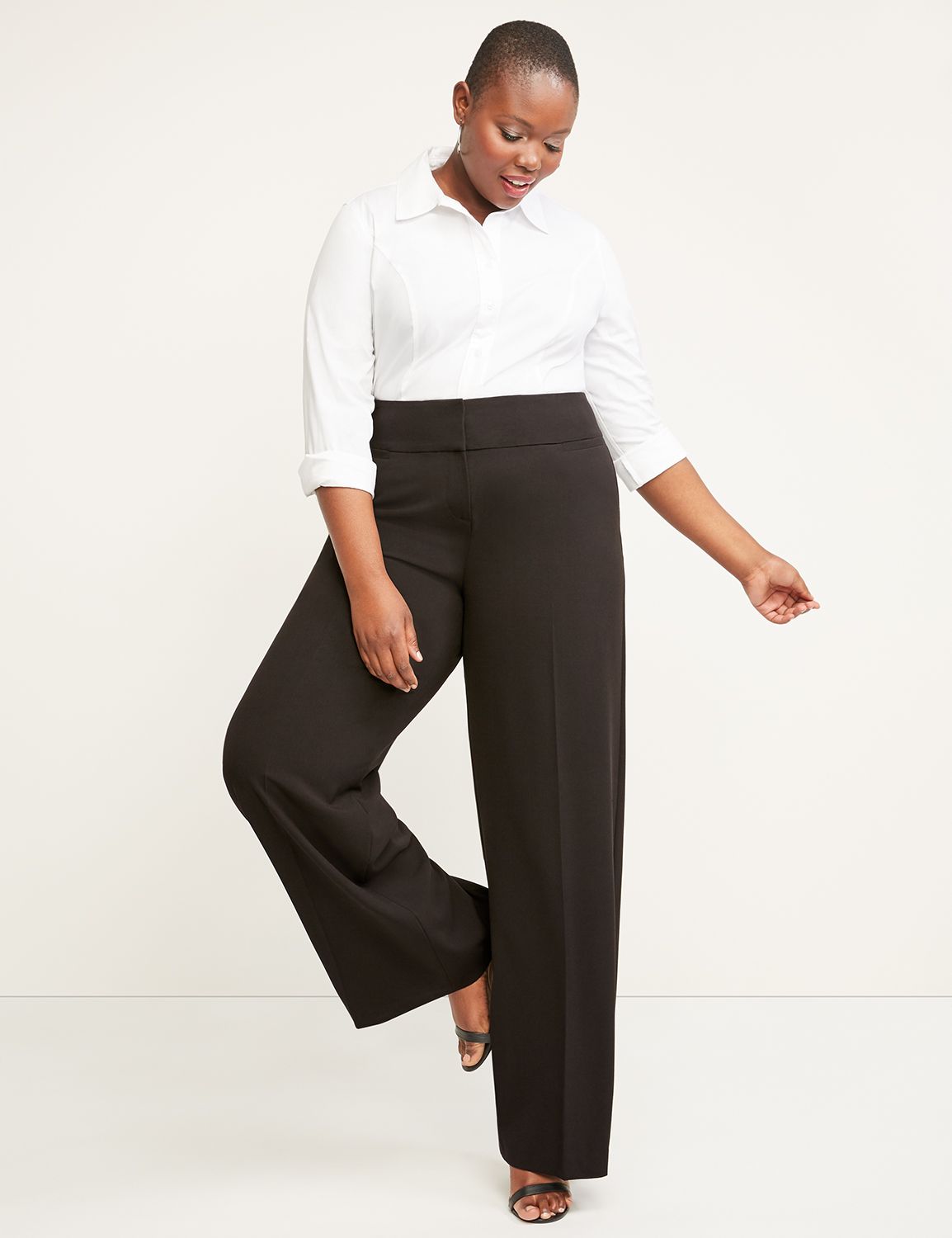 Allie Tailored Stretch Wide Leg Pant 