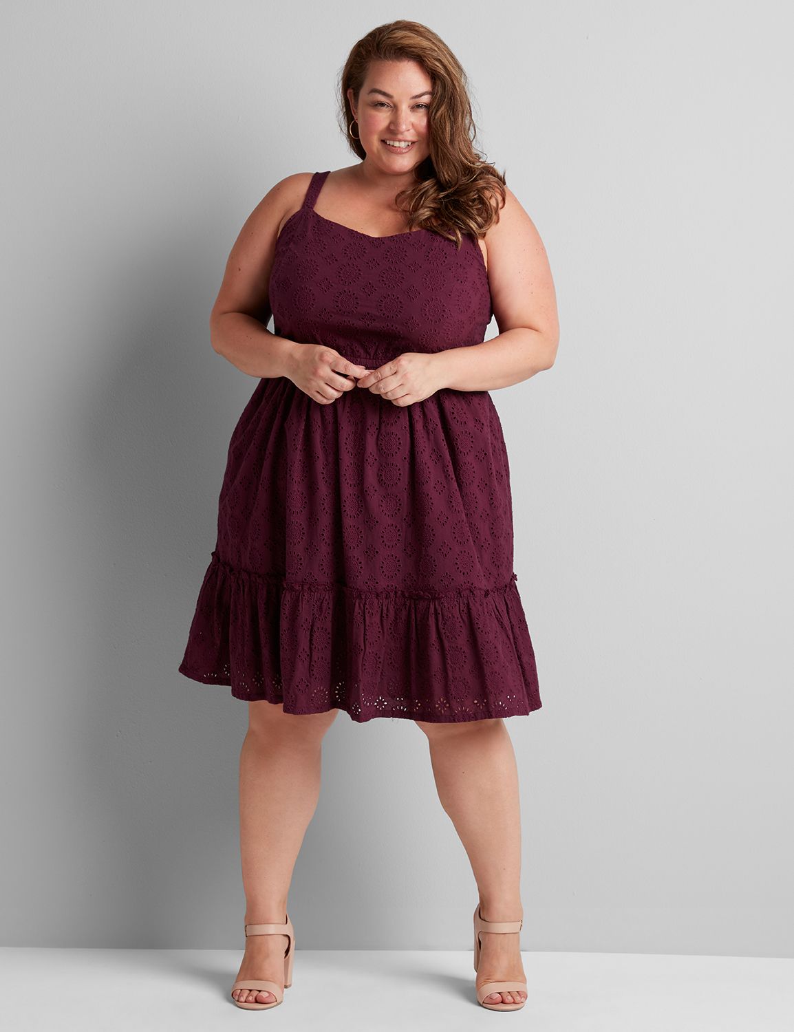 lane bryant fit and flare dress