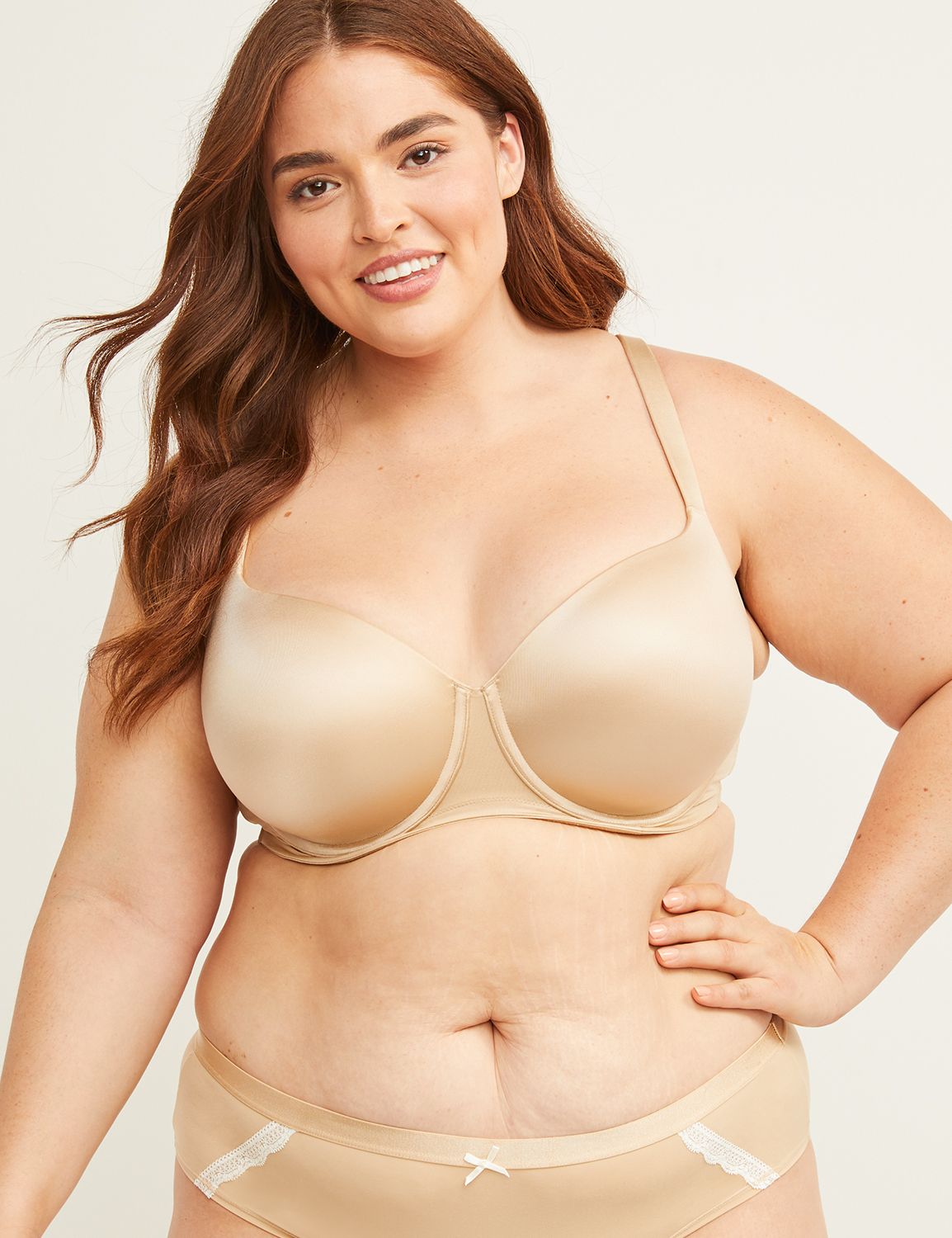 Cacique Lane Bryant Lightly Lined Full Coverage Beige 50DD Size undefined -  $50 - From W